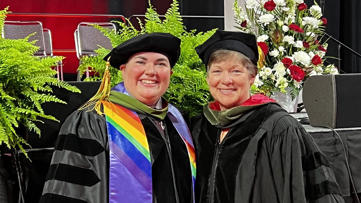 Cathy and Lisa Taglieri at graduation.