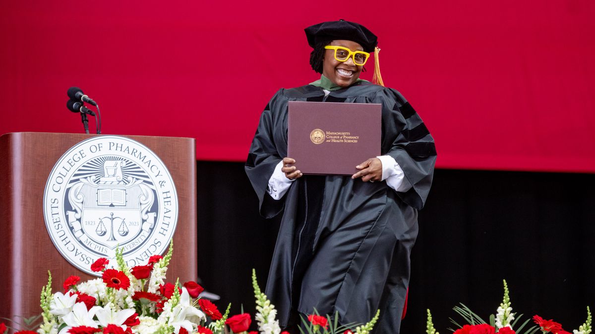 MCPHS students attending Spring Commencement 2026.