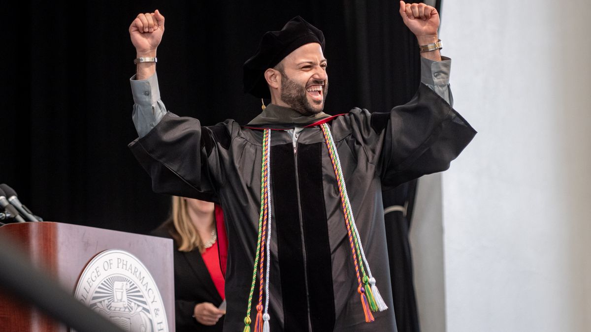 MCPHS students at Spring Commencement 2025.