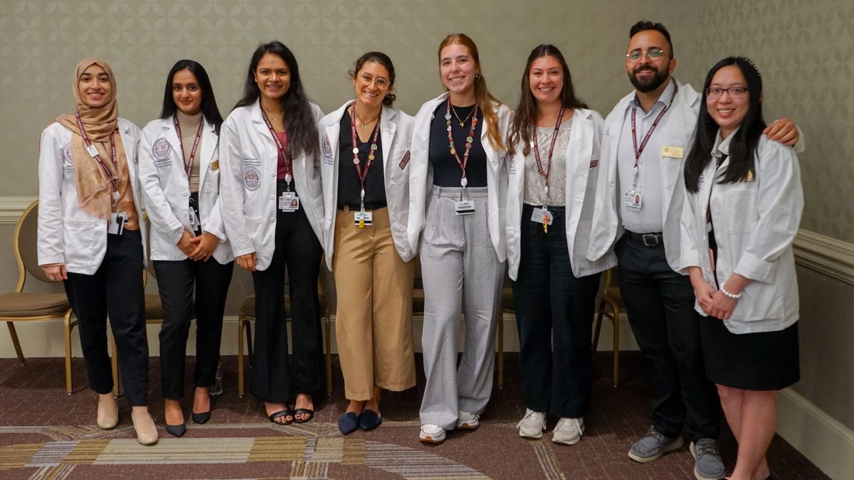 MCPHS Students pose for a picture at the IPE Fall Awareness event.