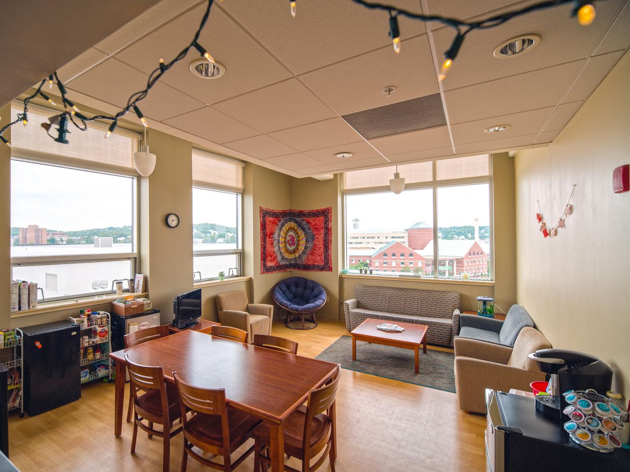 Interior of the Thomas Henry Borysek Living and Learning Center.