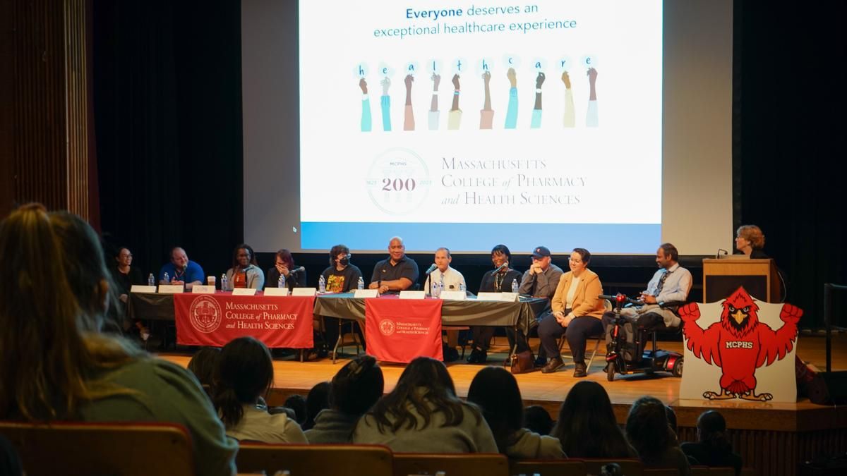 A panel of patients on stage at the PA diversity seminar