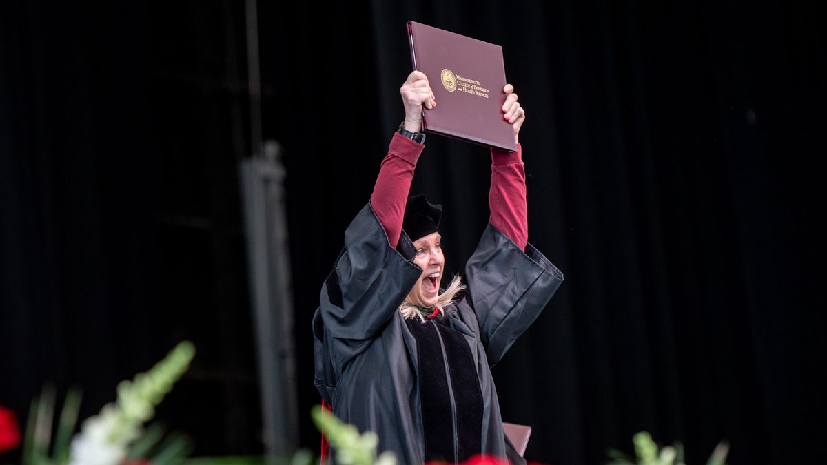 MCPHS students at Spring Commencement 2025.