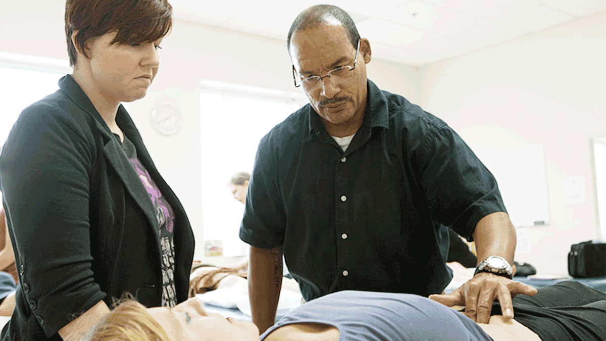 Students doing hands on learning in 2011.