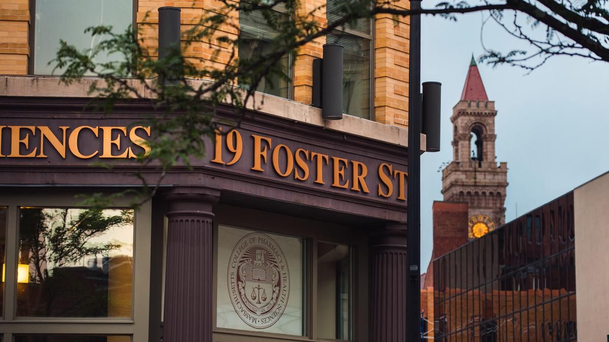 Exterior of Foster Street building on the Worcester campus.