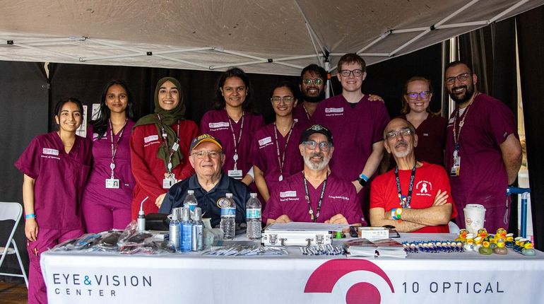 tudents and faculty from the School of Optometry participated in the 19th annual Stand Down veterans event in Worcester.