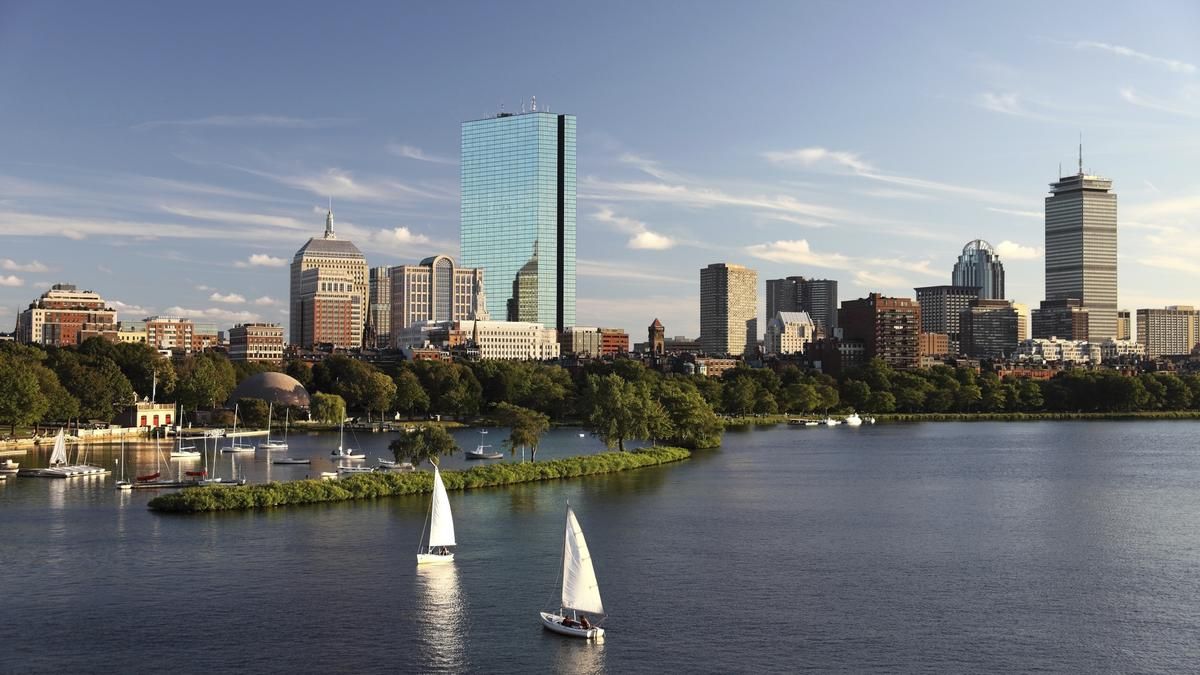 Boston skyline. 