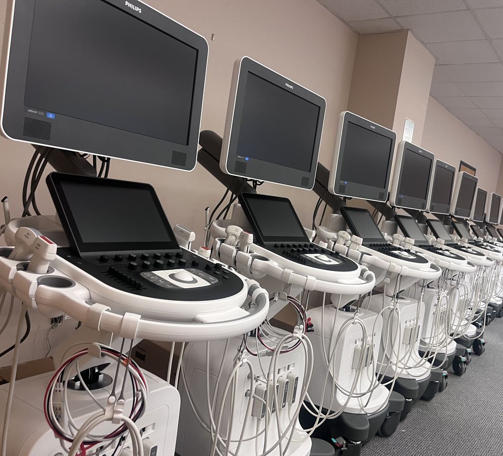 Diagnostic Medical Sonography stations at MCPHS