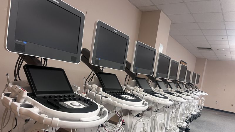 Diagnostic Medical Sonography stations at MCPHS