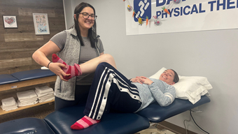 Dr. Erin Hannon treats Dr. Gina Powers