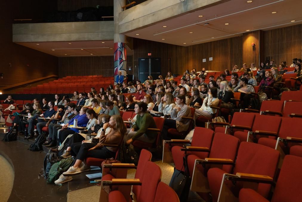 Physician assistant studies students sit in the audience during the diveristy and inclusion seminar