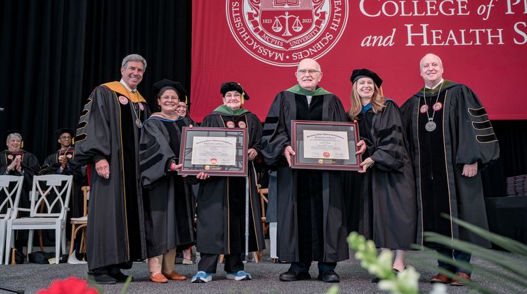 MCPHS students at Spring Commencement 2025.