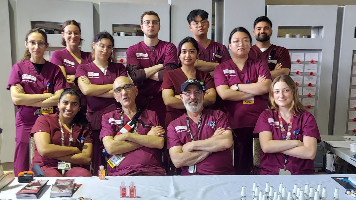 MCPHS Optometry students and faculty at the Veterans StandDown event.