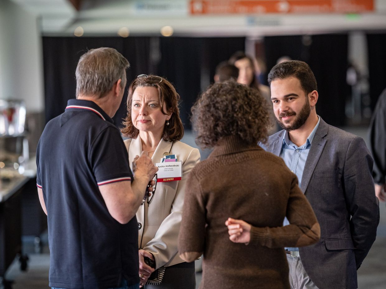 Alumni engaging at the MCPHS 2023 Reed Conference.