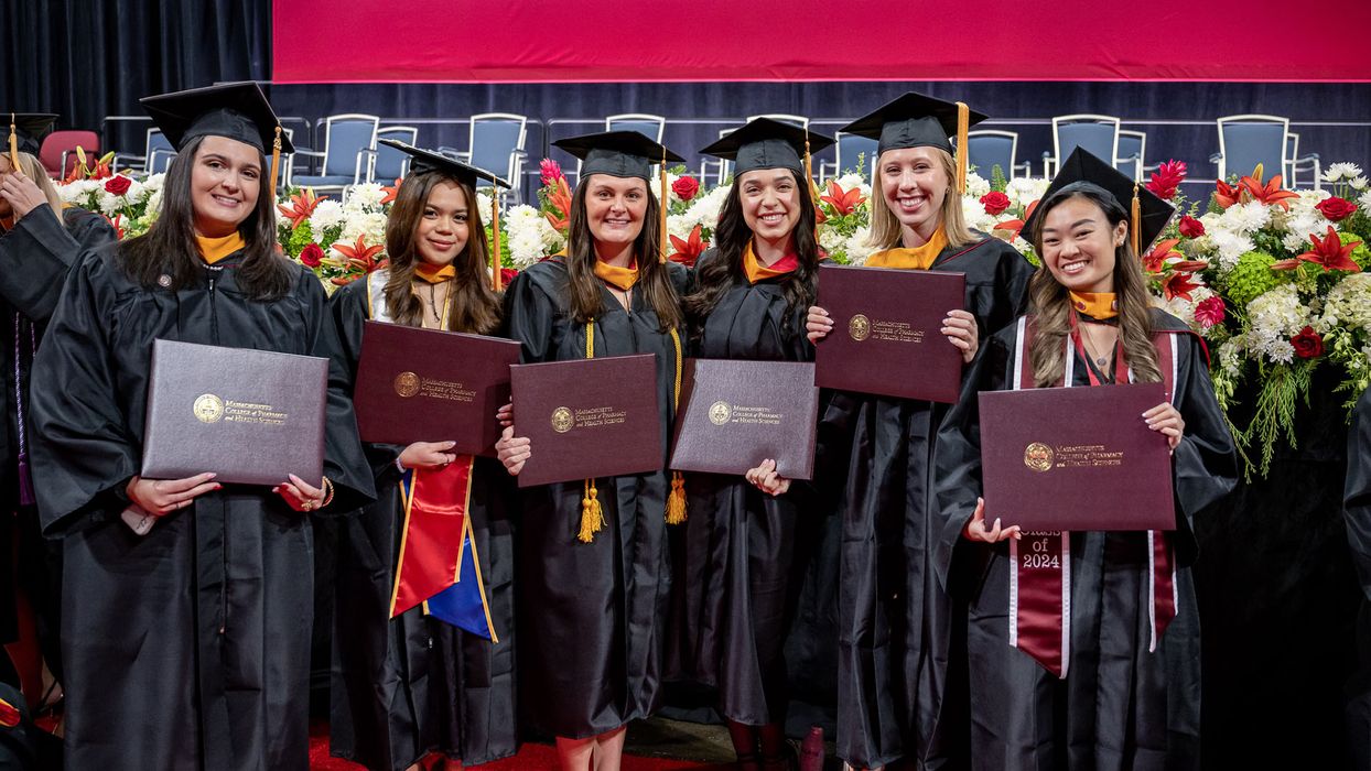Students at MCPHS Winter Commencement 2024