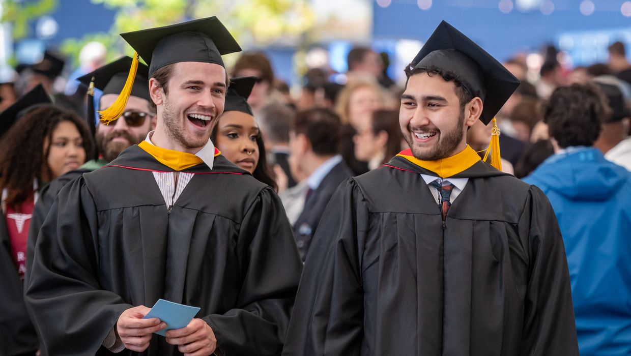 MCPHS students attending Spring Commencement 2026.