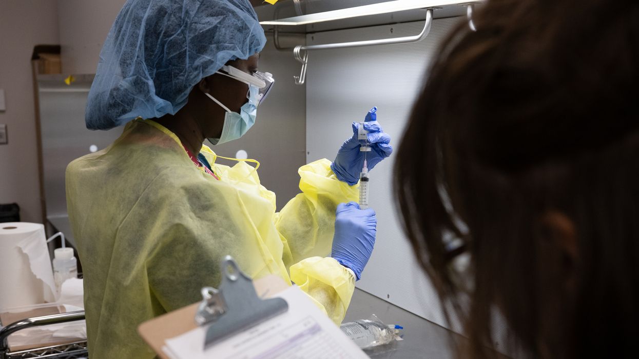 Pharmacy students working in lab and class on the Worcester campus