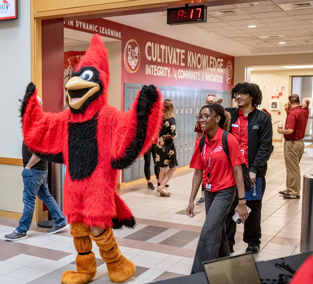 Students attending Orientation at MCPHS. 