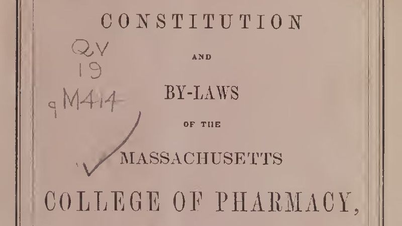 MCPHS Constitution and Bylaws