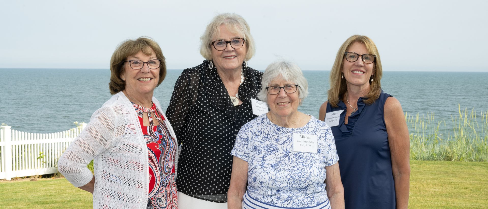 Four MCPHS alumnae on Cape Cod.