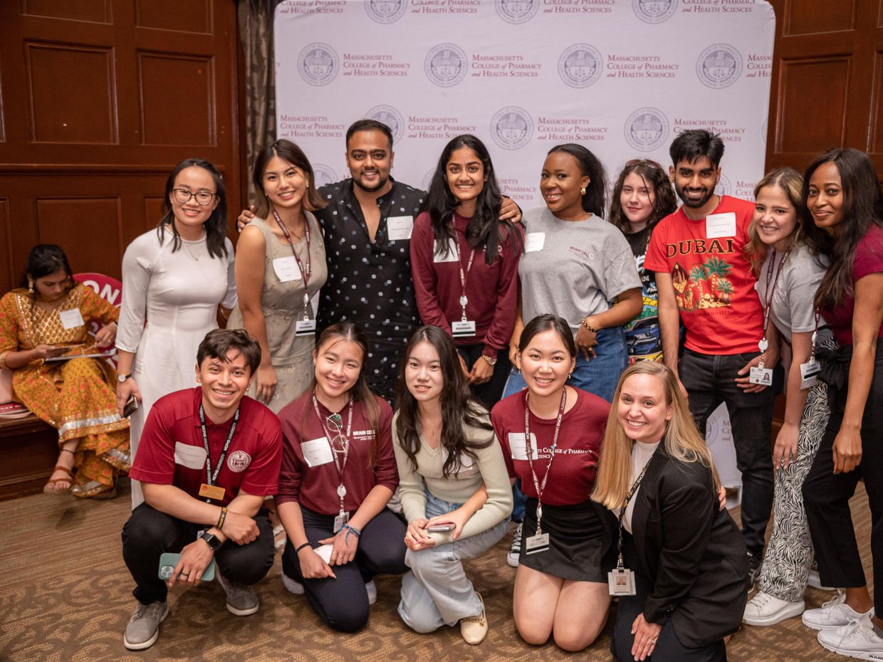 International students at MCPHS International Welcome Day. 