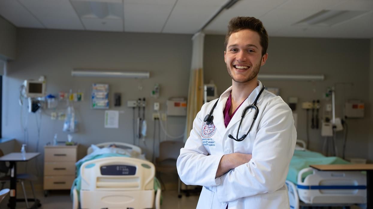 Brett Simpson was awarded the New Hampshire Nurses Association's Student Nurse of the Year Rising Star Award on April 5.  