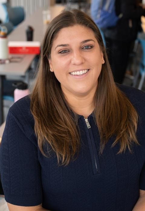 MCPHS Assistant Professor Megan Silvia in an OT lab.