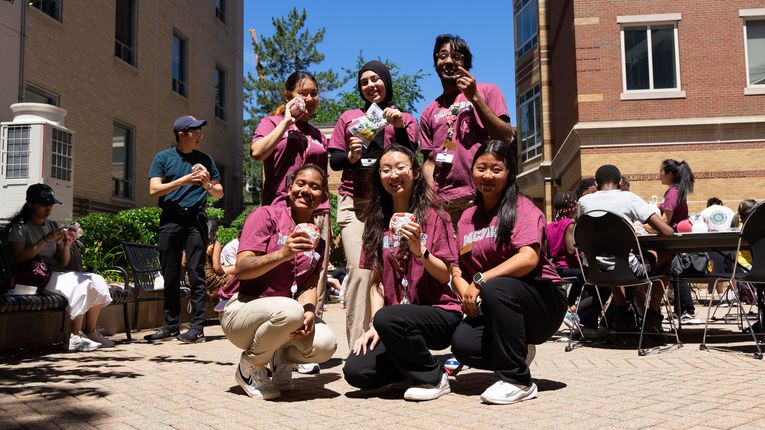 Students at MPCHS Summer Visit Day