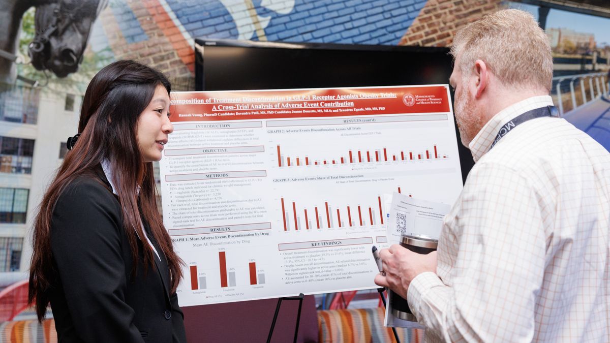 MCPHS students attending the Student Research Conference Boston