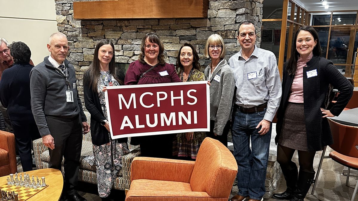MCPHS Occupational Therapy alumni at reception.