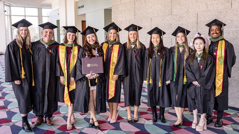 Students at MCPHS Winter Commencement 2024