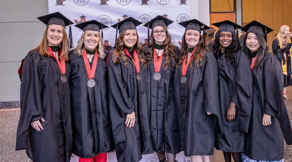 Students at MCPHS Commencement 2022