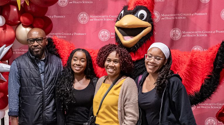 Students attending Orientation at MCPHS. 