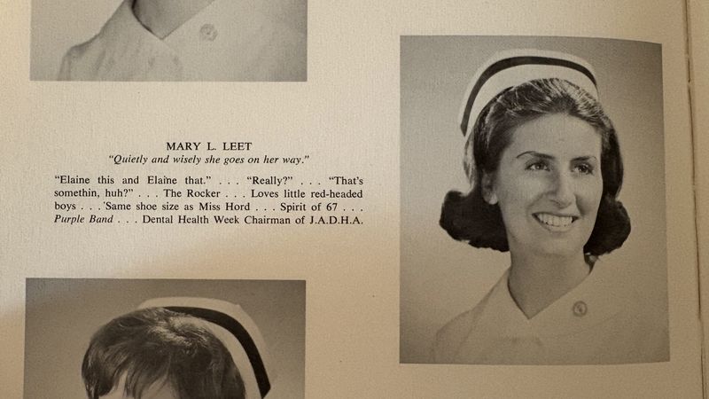 Mary Kellerman, Forysth School of Dental Hygiene Alum, yearbook photo. 
