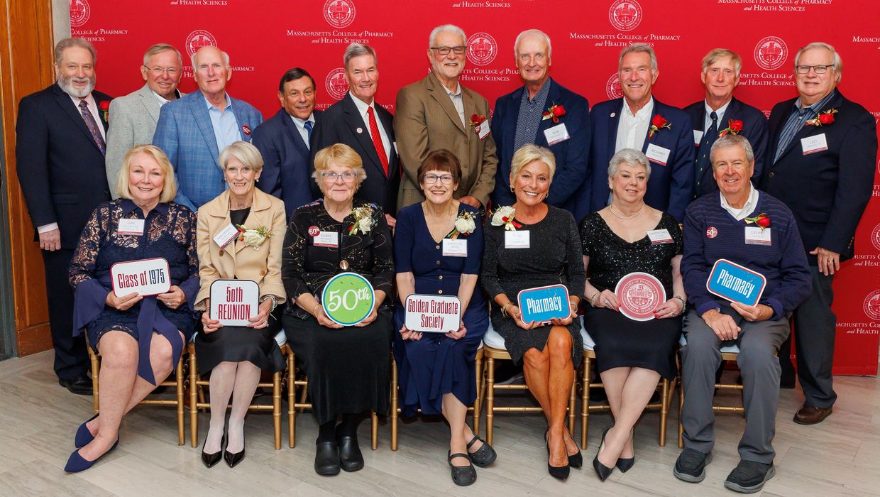 Alumni at the MCPHS Golden Graduates Reunions.