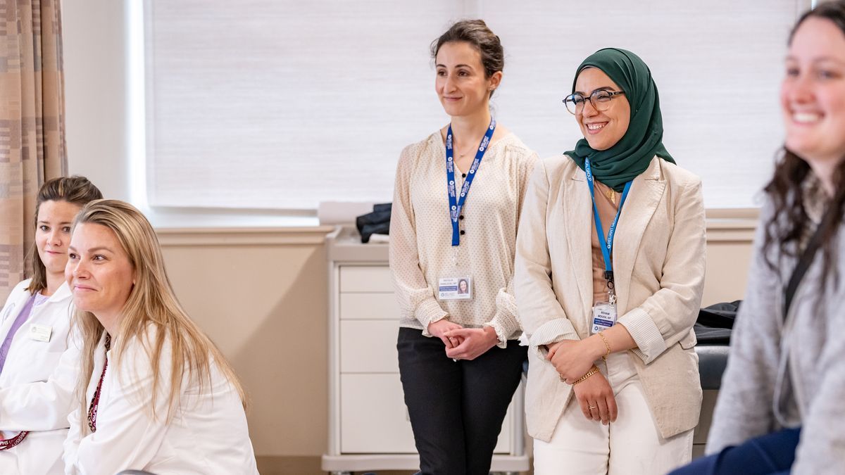 Graduate Nursing students on the Worcester Campus