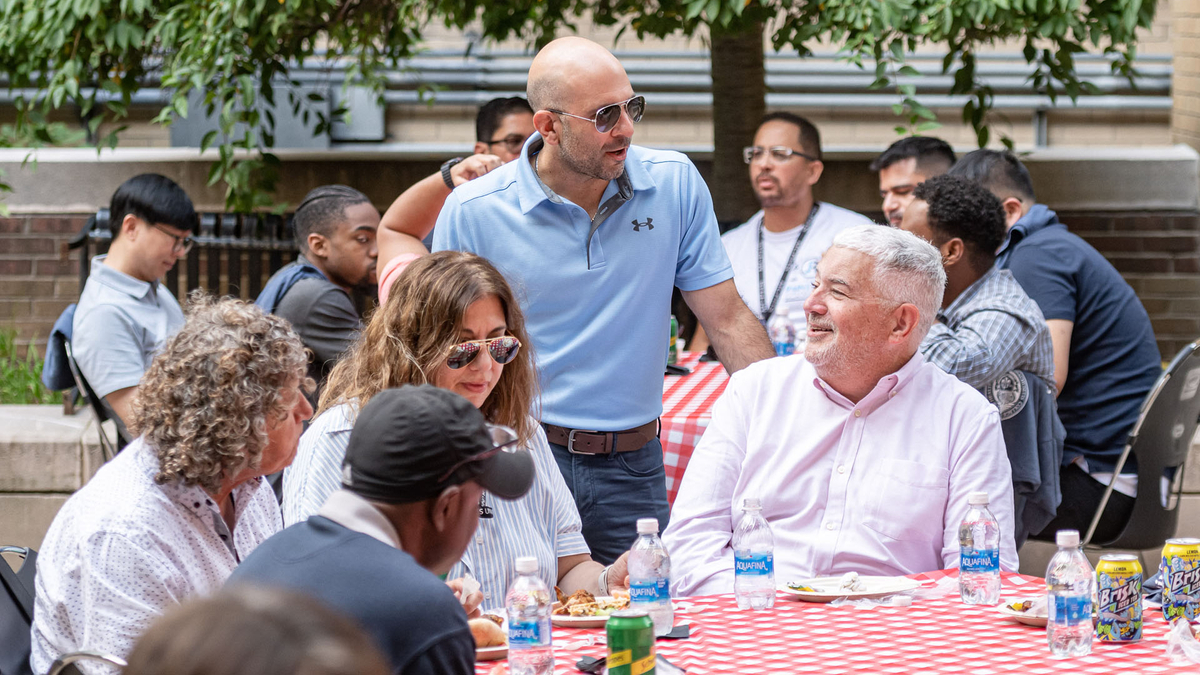 Faculty and staff came together in Boston, Worcester and Manchester for the annual Fall Kickoff Cookouts.