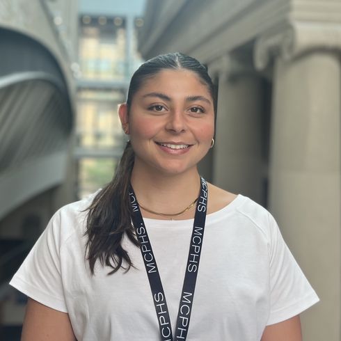 MCPHS staff member, Anais Constantinides