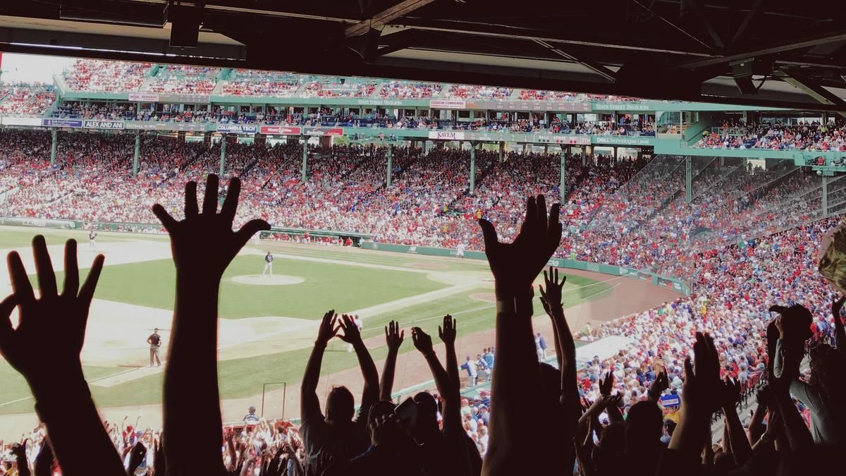 Fenway Park crowd. 