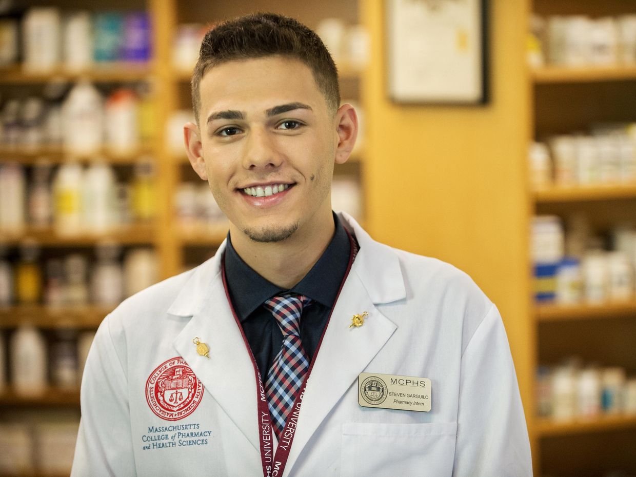 MCPHS Pharmacy student Steve. 