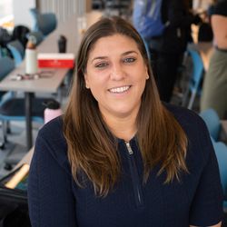 MCPHS Assistant Professor Megan Silvia in an OT lab.