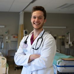 Brett Simpson was awarded the New Hampshire Nurses Association's Student Nurse of the Year Rising Star Award on April 5.  