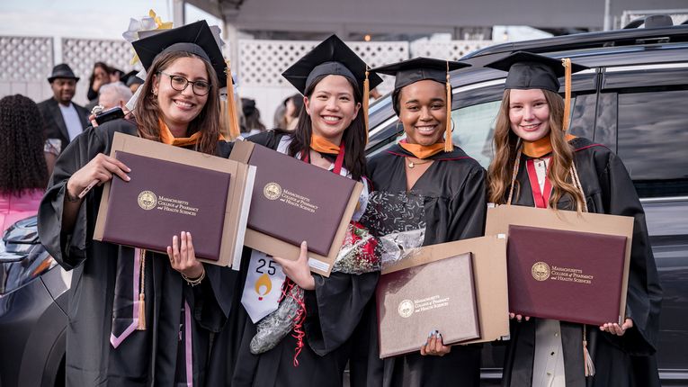 MCPHS students at Spring Commencement 2025.
