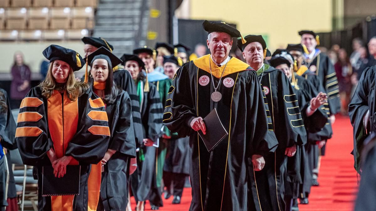 Faculty at MCPHS Commencement 2022