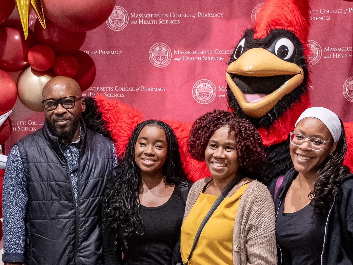 Students attending Orientation at MCPHS. 