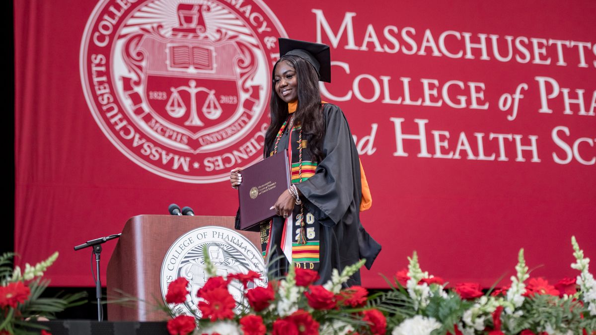 MCPHS students at Spring Commencement 2025.
