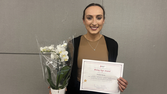 Elizabeth Nerney, BSN '26, was awarded the New Hampshire Nurses Association's Student Nurse of the Year Rising Star Award.