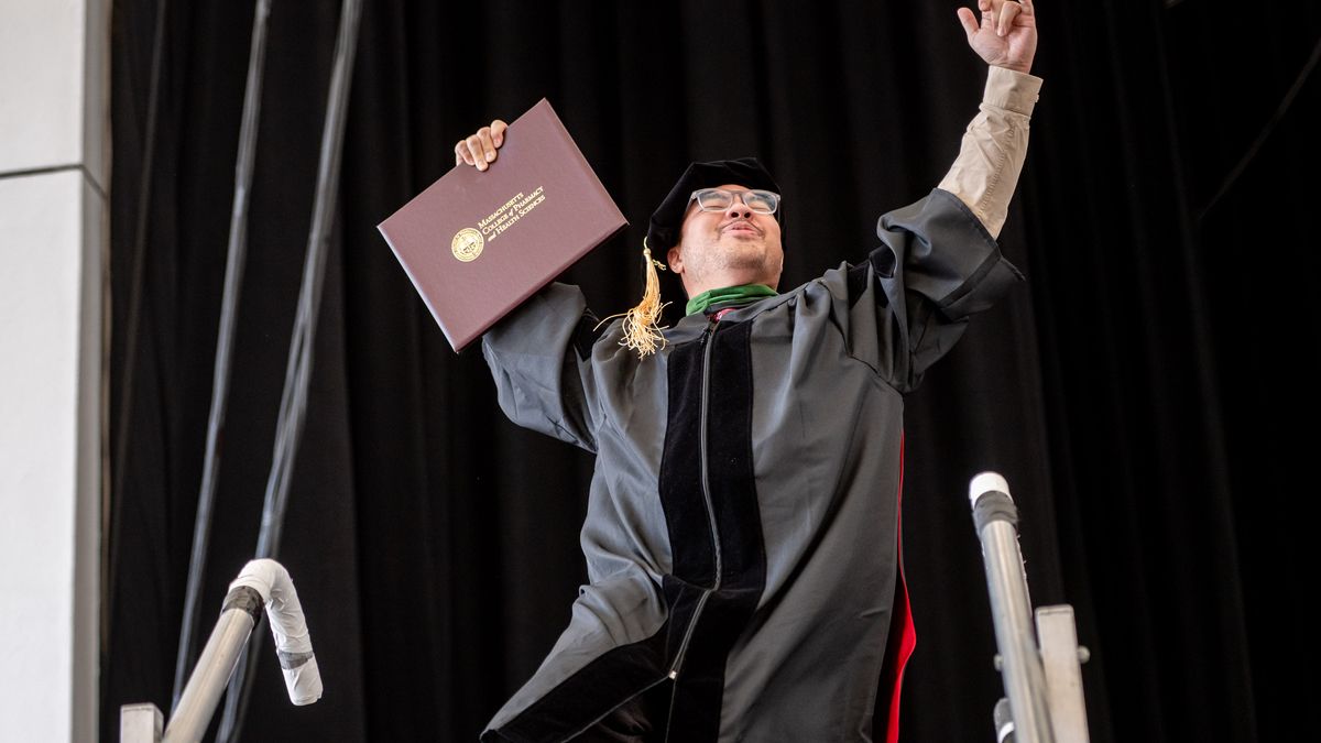 MCPHS students at Spring Commencement 2025.