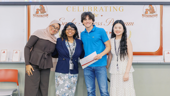 MCPHS Early Access Program students and teacher.