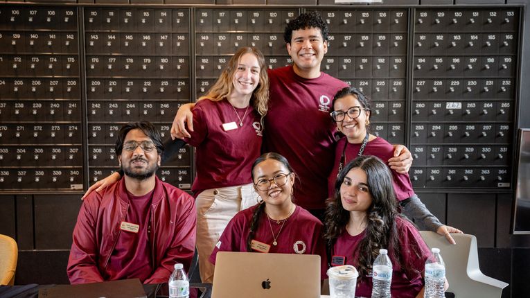 Students moving into the Boston Campus. 